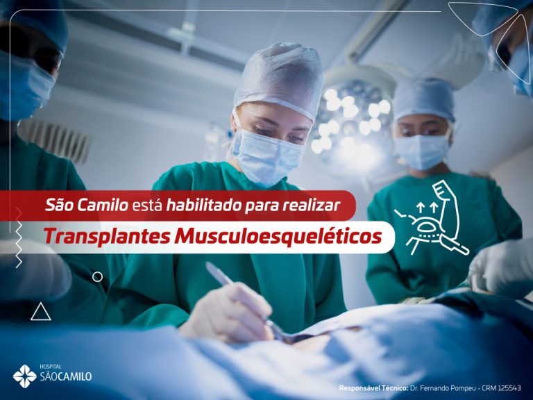 Hospital São Camilo está habilitado para realizar transplantes musculoesqueléticos