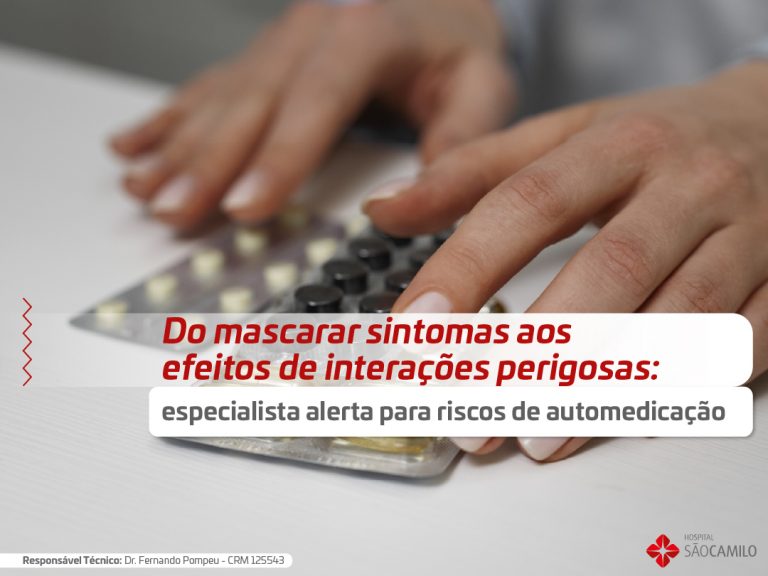 Do mascarar sintomas aos efeitos de interações perigosas: especialista alerta para riscos de automedicação
