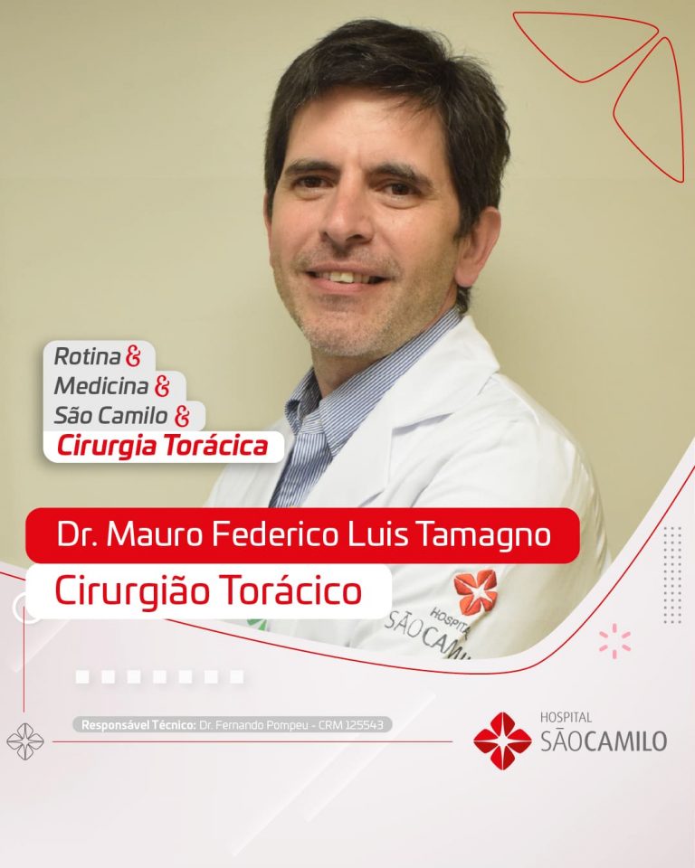 Dr. Mauro Federico Luis Tamagno, Cirurgião Torácico das Unidades Pompeia e Santana da Rede de Hospitais São Camilo de São Paulo